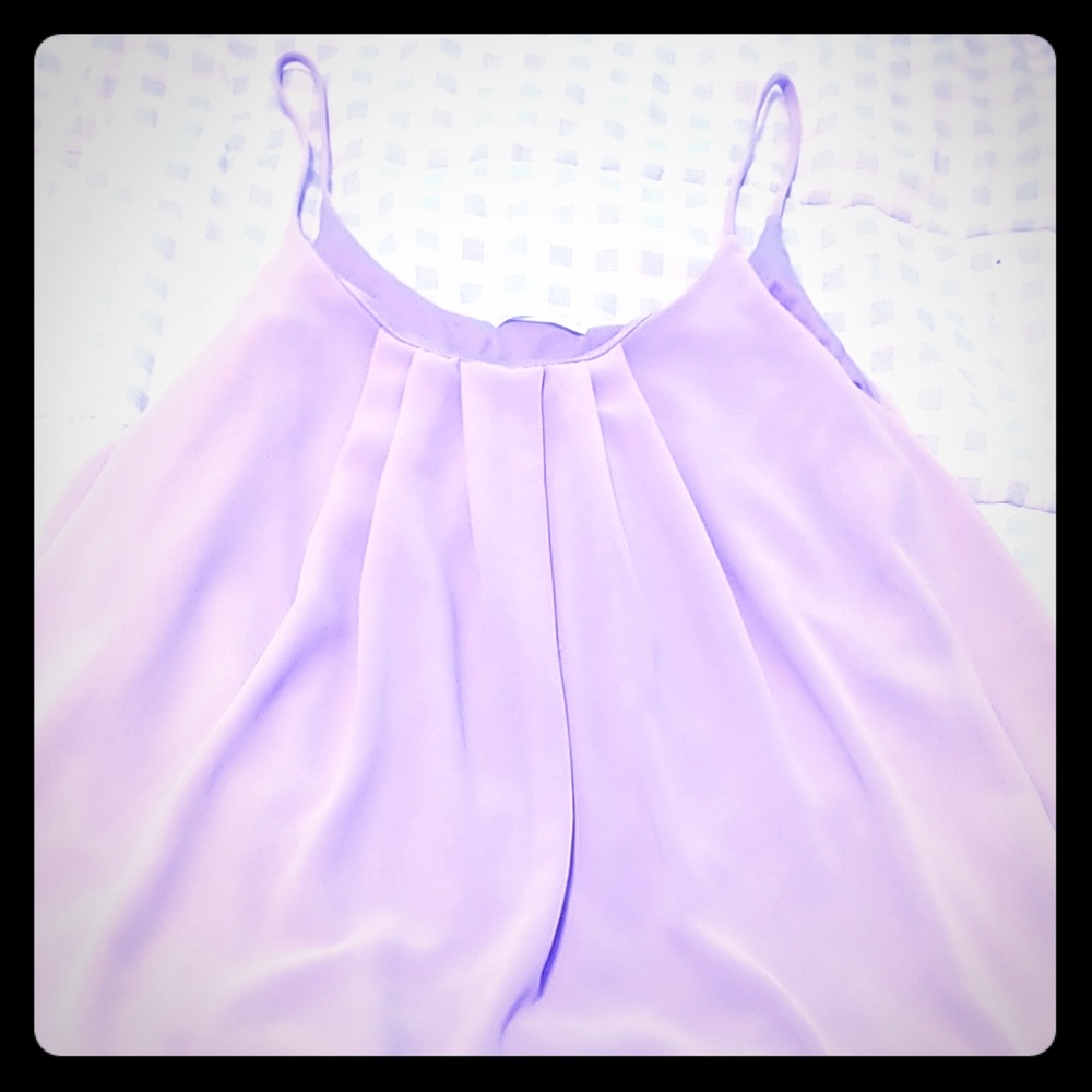 3X lavender layered tank top